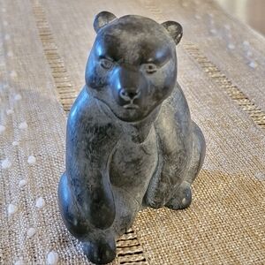 Vintage Boma Canada - Carved Inuit Black - Sitting Bear Quinault